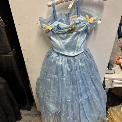 Disney Store CINDERELLA DRESS Live Action Limited Edition Costume Girl Sz 10 Use