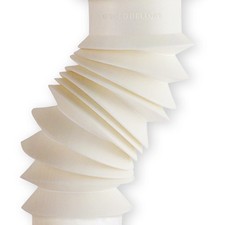 Plumb Pak PP812-55 Plastic White Flex N Fix J-Bend 1-1/2 x 1-1/2 in. Slip Joint