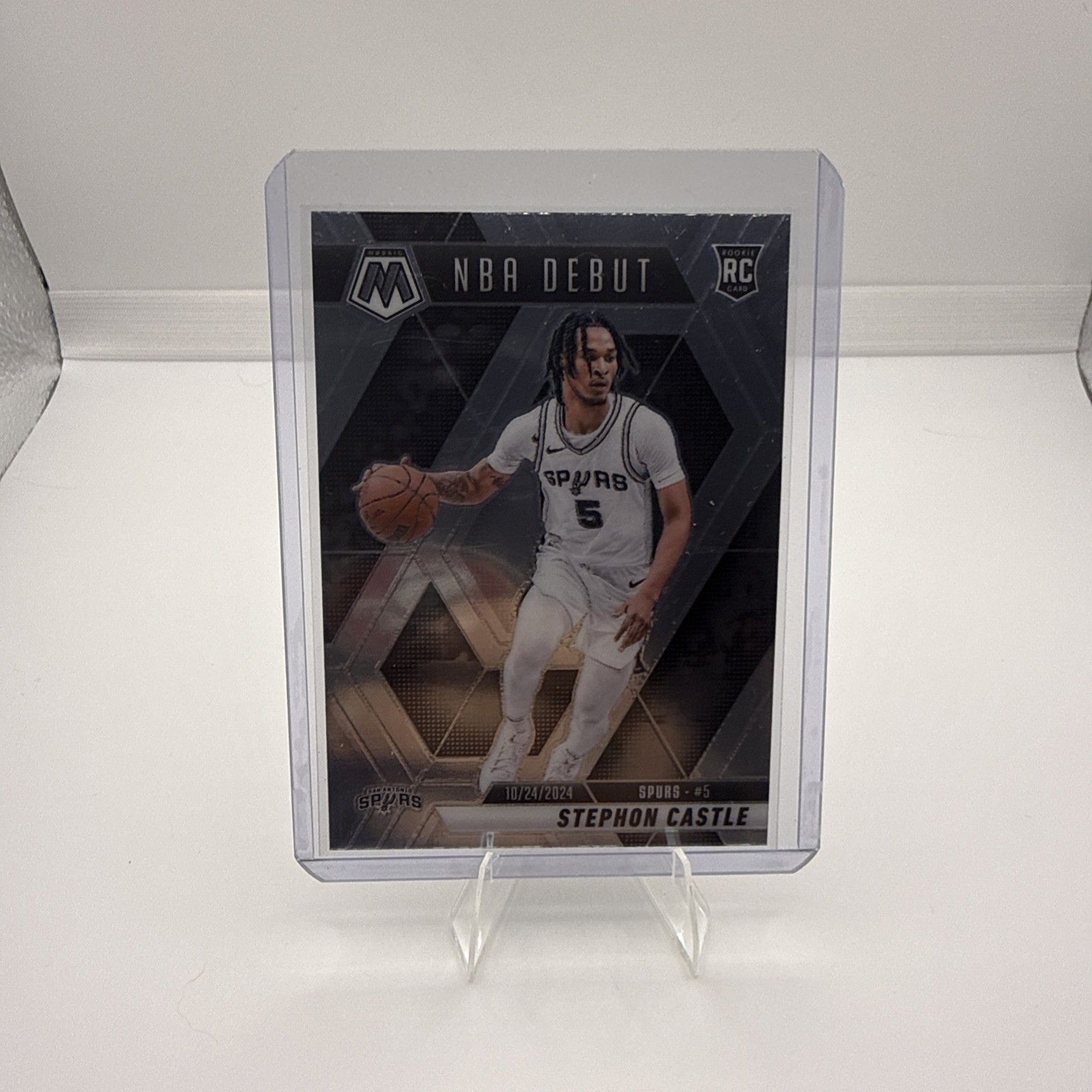 2024-25 Panini Mosaic - NBA Debut Stephon Castle #267 Silver Prizm (RC)