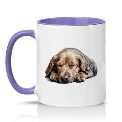 Schlafender Welpe Unisex 11 Unzen Keramiktasse Hundeliebhaber Geschenk für Sie & Ihn