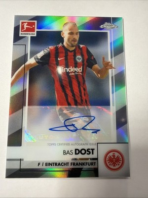 BAS DOST 2020-21 TOPPS CHROME BUNDESLIGA REFRACTOR AUTO Frankfurt