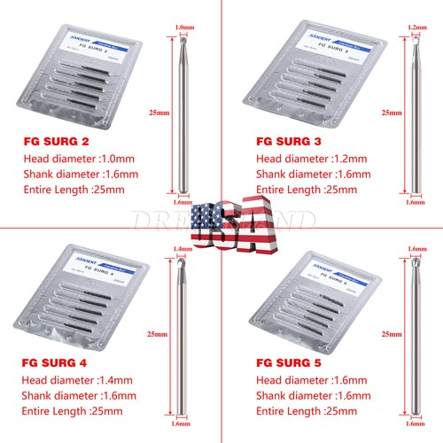Dental (Surgical) Round Tungsten Carbide Bur FG Burs For High Speed Handpiece - Picture 7 of 47