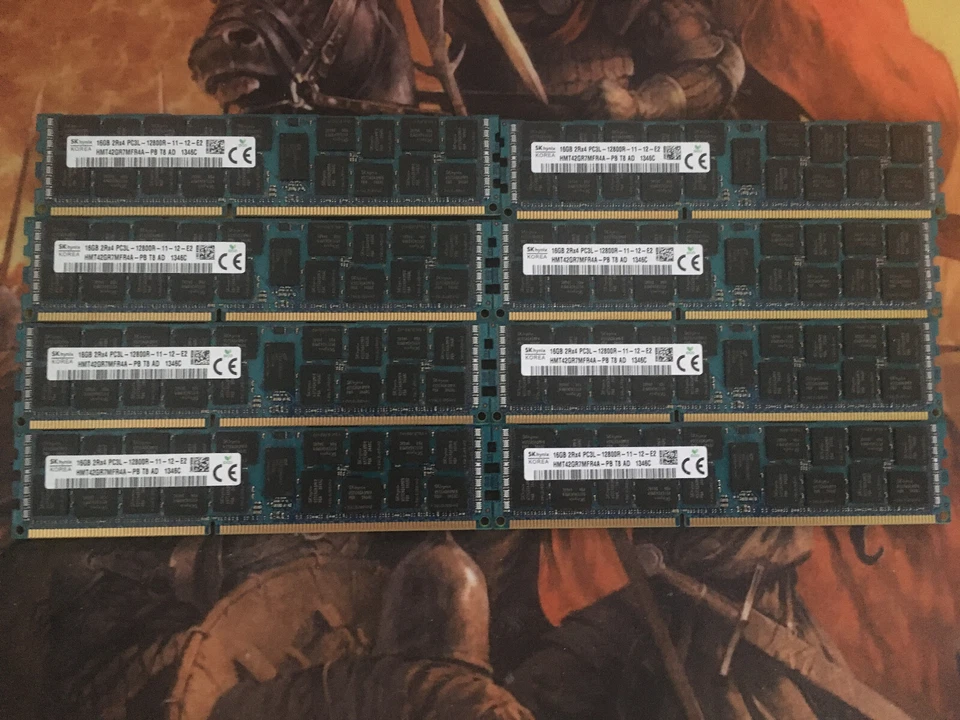 SK hynix 16GB 2Rx4 PC3L-12800R DDR3 Server-RAM HMT42GR7MFR4A-PB