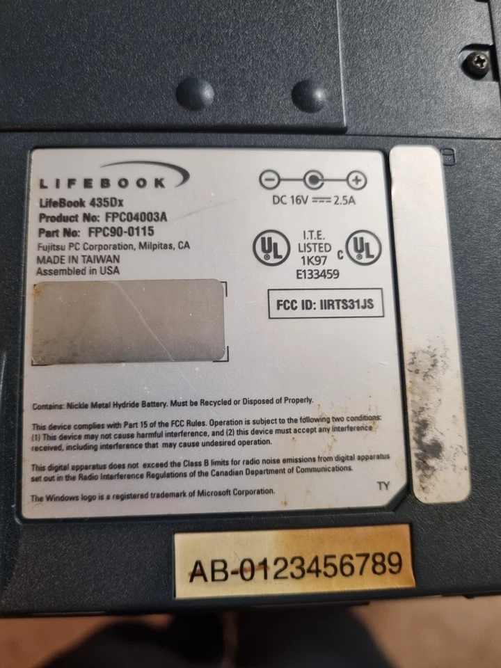 Fujitsu portátil Life Book 435Dx kit de fábrica solo piezas Foto 4 de 4