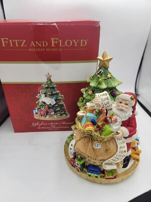 Fitz & Floyd Musical Tree GIFTS FROM SANTA ''We Wish You A Merry Christmas'' 2017