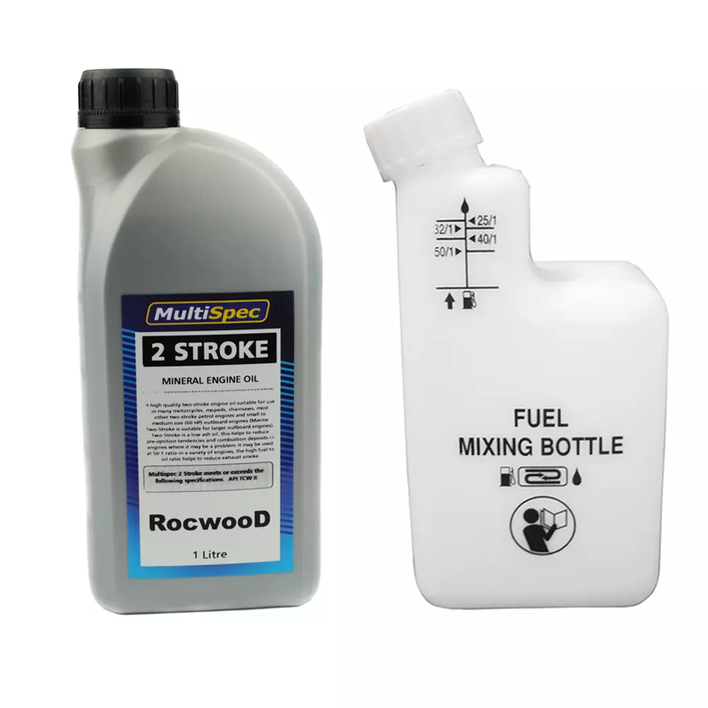 1 Litre Of 2 Stroke Oil And Fuel Petrol Mixing Bottle Ideal For Makita Chainsaw
