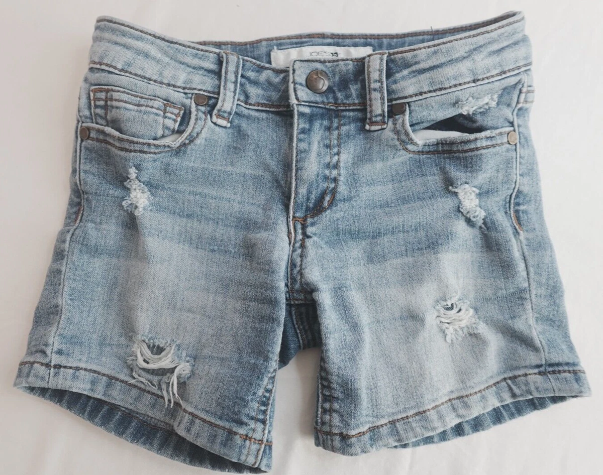 Short Fille Joe's Jeans Taille 8 - En Jean Délavé Bleu, Coupe Slim, Très Bon état