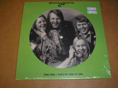 Bjorn & Benny, Agnetha & Frida - Ring Ring 7'' picture disc single new Polar ABBA