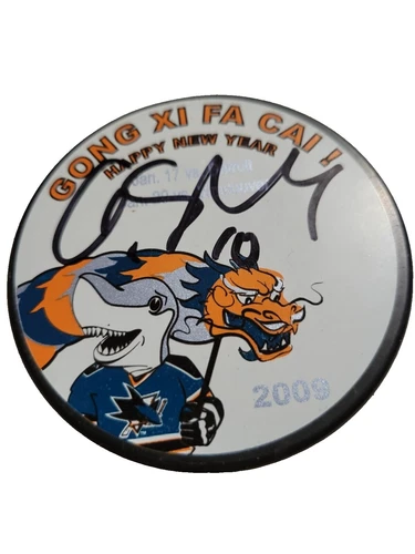 Christian Ehrhoff NHL Autographed Hockey Pucks