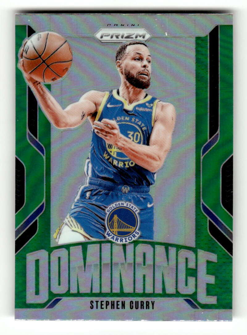 2024-25 Panini Prizm Dominance Prizms Green #21 Stephen Curry