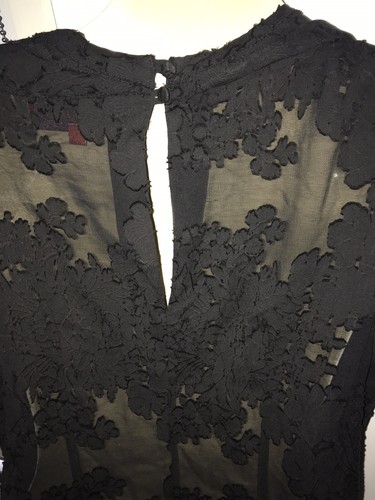 zac posen L Spoke NY lace evening top size 12 US 8 only $39 - Picture 5 of 10