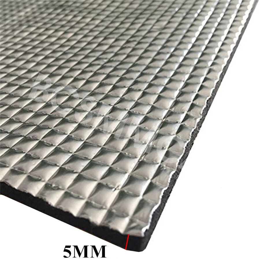 2x0,5 m aislamiento algodón coche sonido fuego calor con rodillo para puerta capó motor Foto 4 de 4