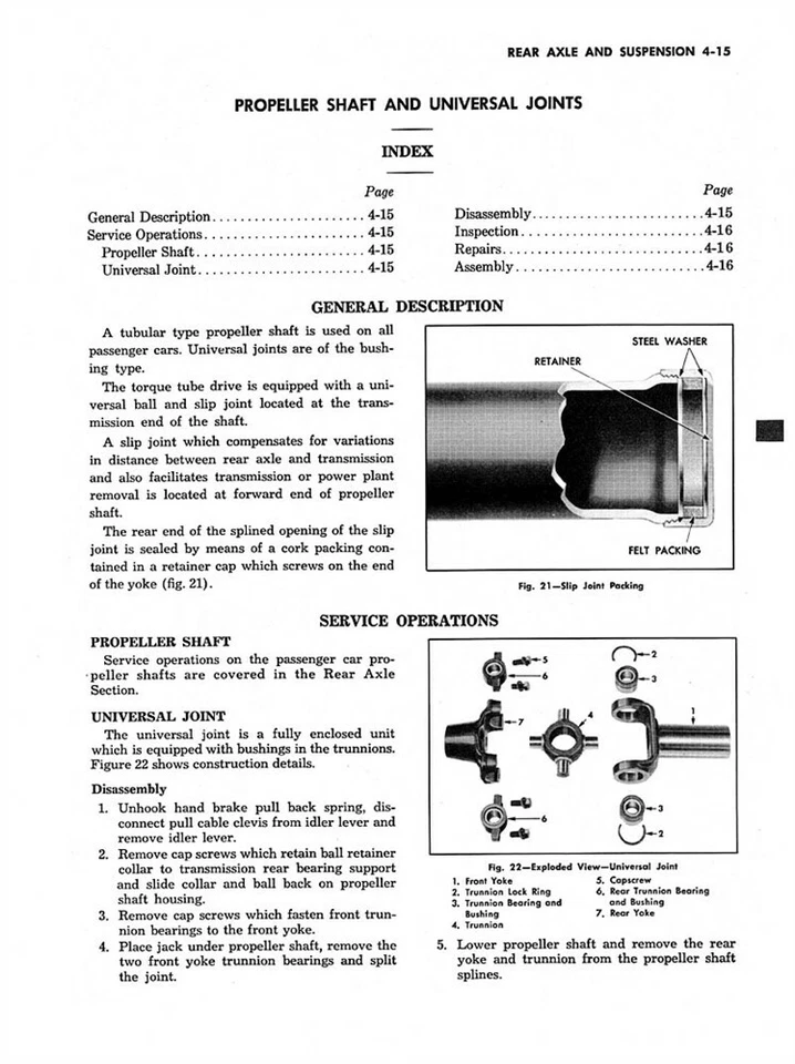1949 1951 1952 1953 1954 Chevrolet Shop Service Repair Manual Engine Drivetrain - Image 4 of 4