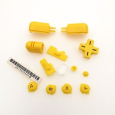 Yellow ABXY L R D Pad Cross Button Full Button Set For Nintendo DS Lite NDSL