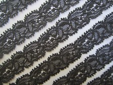 13 1/12 pies Tip Gray negro 1, 2 pulgadas Wide Trims elástico AL531 NR