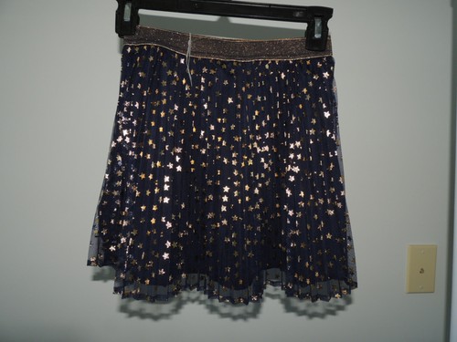 NEW Youth Girls Size Large (10) * GAP KIDS * Blue Lined Foil Star Skirt T-32 - Picture 6 of 8