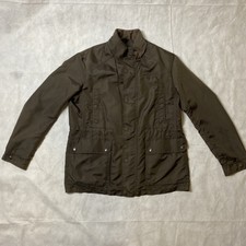 Geox Respira Men’s Brown Lightweight Water Repellent Zip Front Jacket 42