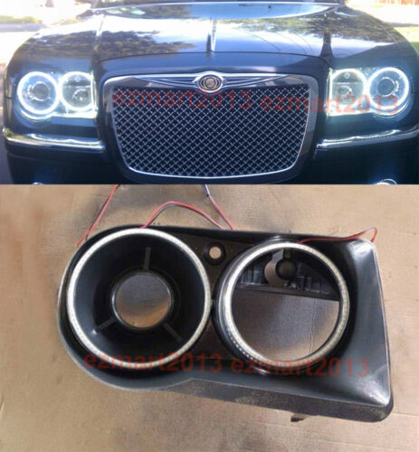 cotton RGB halo ring for Chrysler 300C 05-10 headlight fog angel eye app lampDRL - Picture 6 of 14