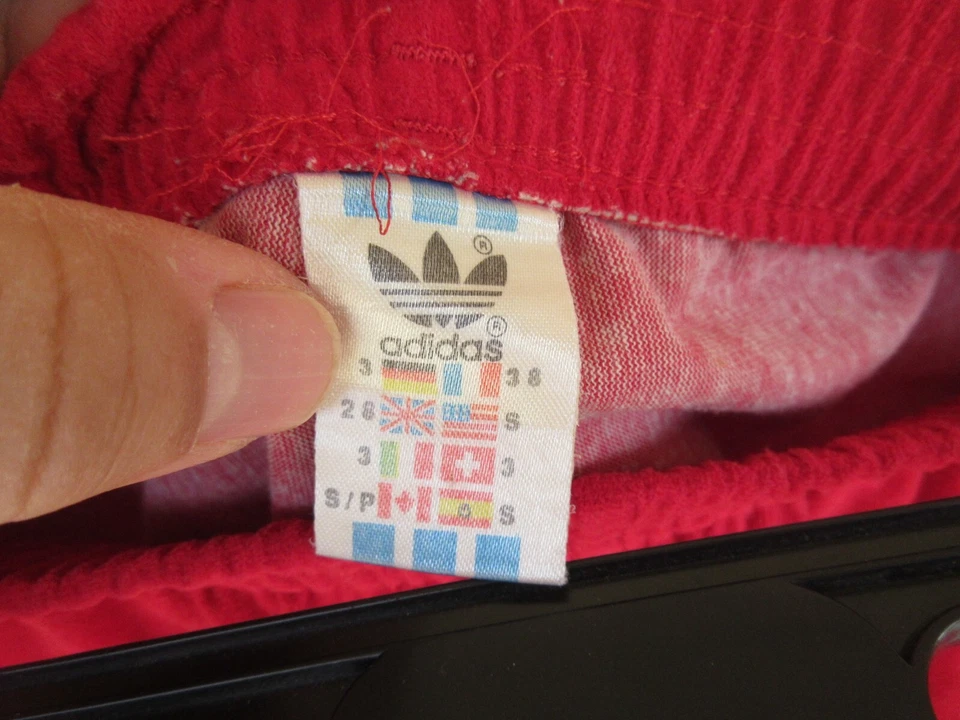 Short ADIDAS vintage peau de pêche rouge années 80 SPORT 38 US S D 3 - Photo 4/4