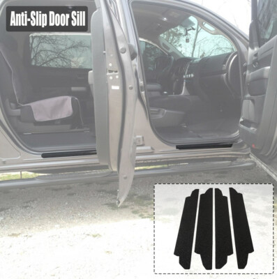 For Tundra Crew Max 2007-2013 4pc Door Sill Step Protector Threshold Shield Pads