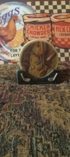VINTAGE GOLF STONEWARE Coaster Set and Green Ceramic Holder Outdoors Indoors