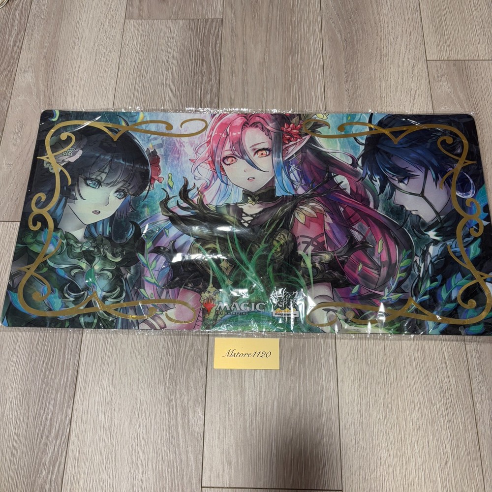 MTG Llanowar Elves Playmat Limited to top finishers foil stamping 2024 New