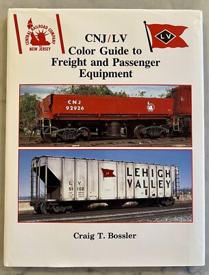 HB BOOK W/D/J CNJ/LV COLOR GUIDE FRT/PSGR EQUIPMT BOSSLER 1994 MORN SUN 128 PGS