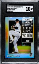 2019 Panini Contenders Optic #4 Michael Kopech HOLO SILVER PRIZM SGC 10 GEM RC