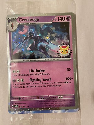 Ceruledge Pokemon Day 2024 STAMPED Promo Card Pikachu Stamped | eBay