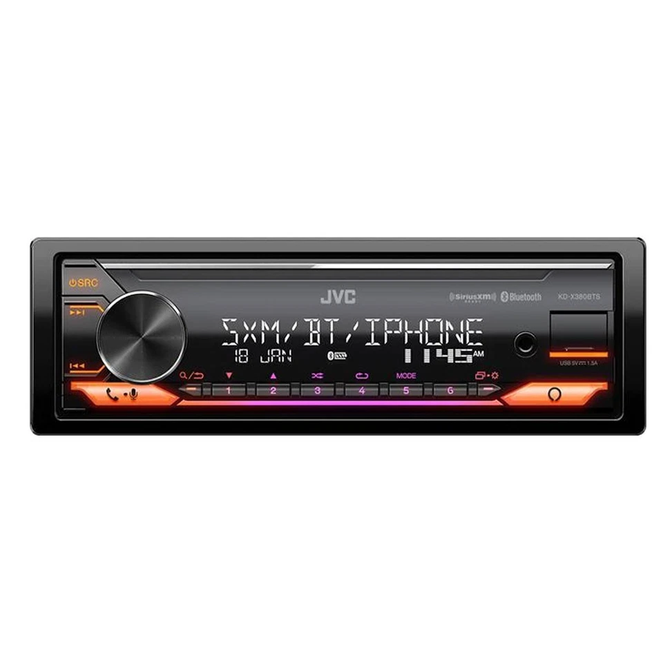 JVC KDX380BTS Bluetooth MP3/USB Car Stereo Radio kit for 1994-01 Dodge RAM 1500 - Image 3 of 4