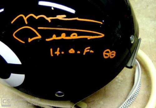 MIKE DITKA SIGNIERT CUSTOM T/B CHICAGO BÄREN 1 BAR "TK" HELM HOF88 JSA - Bild 2 von 3