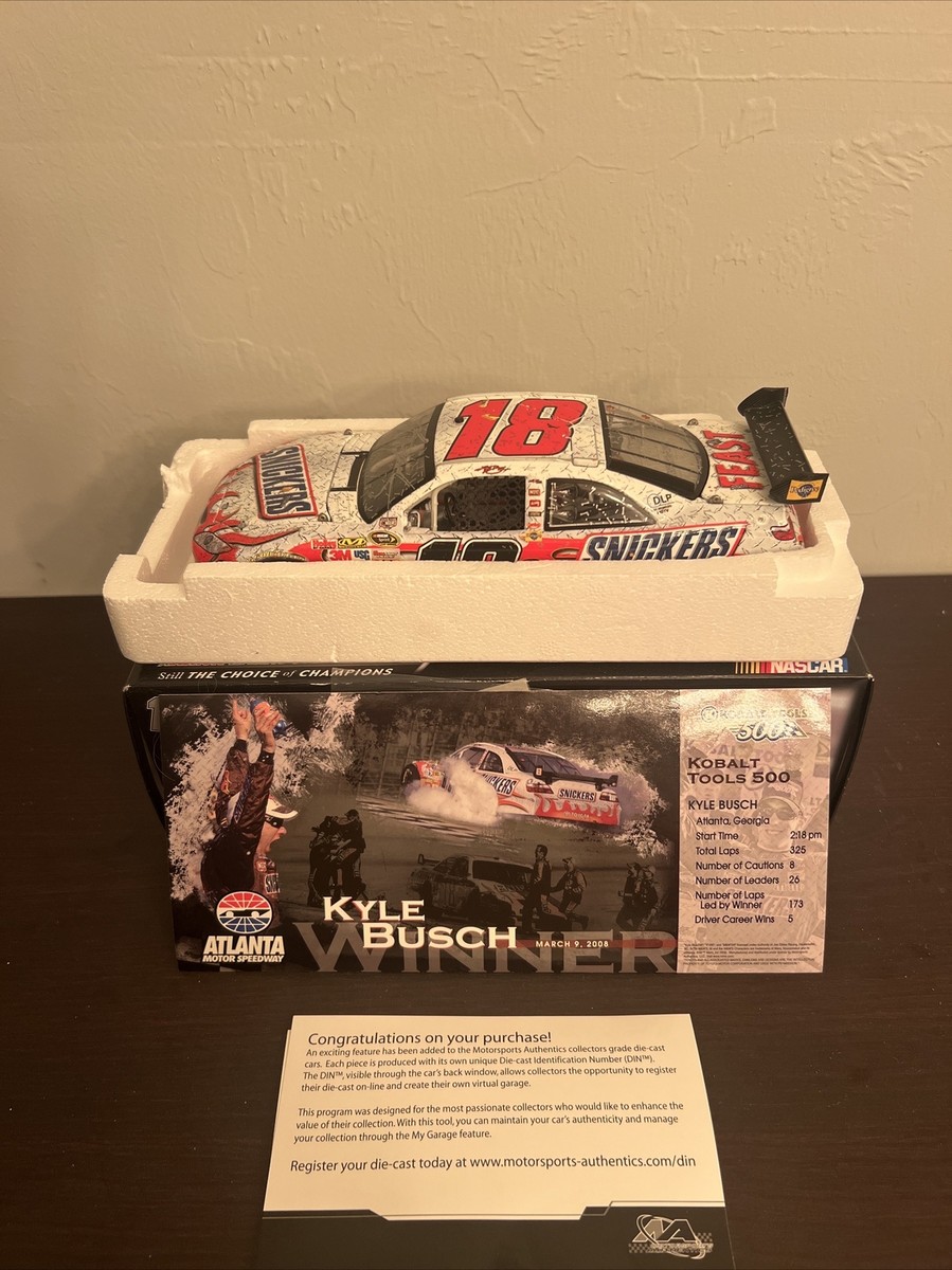 2008 Kyle Busch Snickers Atlanta Race Win Autographed 1/24 | eBay