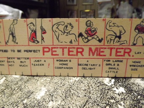De colección Novedad Peter Meter 12" Regla de Madera Mordaza Sexual Regalo Divertido Despedida de Soltero En muy buena condición - Imagen 7 de 10