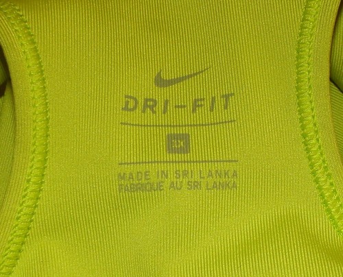 Sujetador deportivo Nike para mujer 1X talla grande Dri-Fit verde lima y bronceado LOTE DE 2 D132 - Imagen 4 de 6