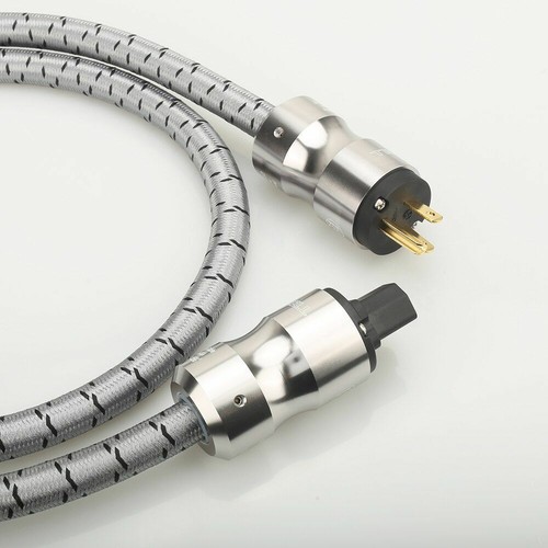 HiFi audio gold plated plugs EU US version AC power cord Power cable - Picture 7 of 12