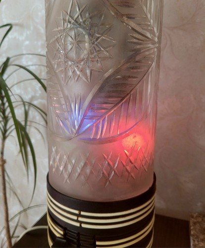 Vintage 1980s Soviet Union crystal disco color music lamp Rostov Don-2. - Picture 7 of 15