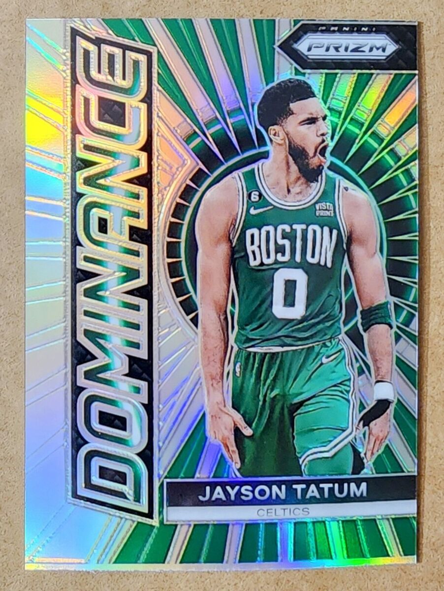 2023-24 Panini Prizm Jayson Tatum Dominance Silver Prizm #6 2023-24 Panini Prizm Jayson Tatum Dominance Silver Prizm #6