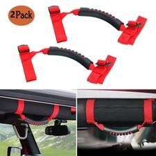 Fits Jeep Wrangler Jk Tj Yj Red Accessories Thin Unlimited Roll Bar Grab Handles Fits Jeep Wrangler Jk Tj Yj Red Accessories Thin Unlimited Roll Bar Grab Handles