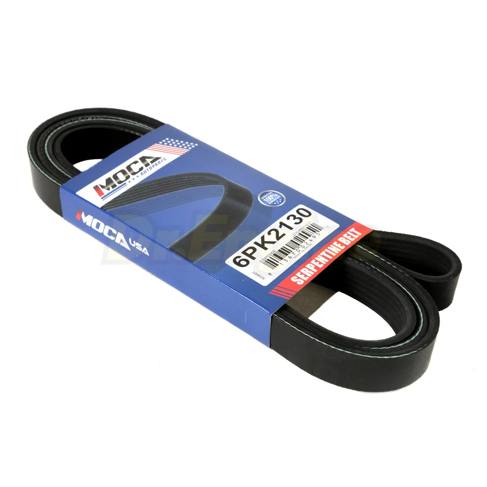 EPDM Serpentine Belt 6PK2130 Fit 1993 1995 Volkswagen EuroVan 2.5L - Image 2 of 4