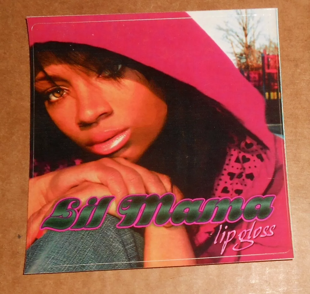 Lil Mama Lip Gloss Sticker Promo 4x4 Natia Kirkland RAP RARE eBay