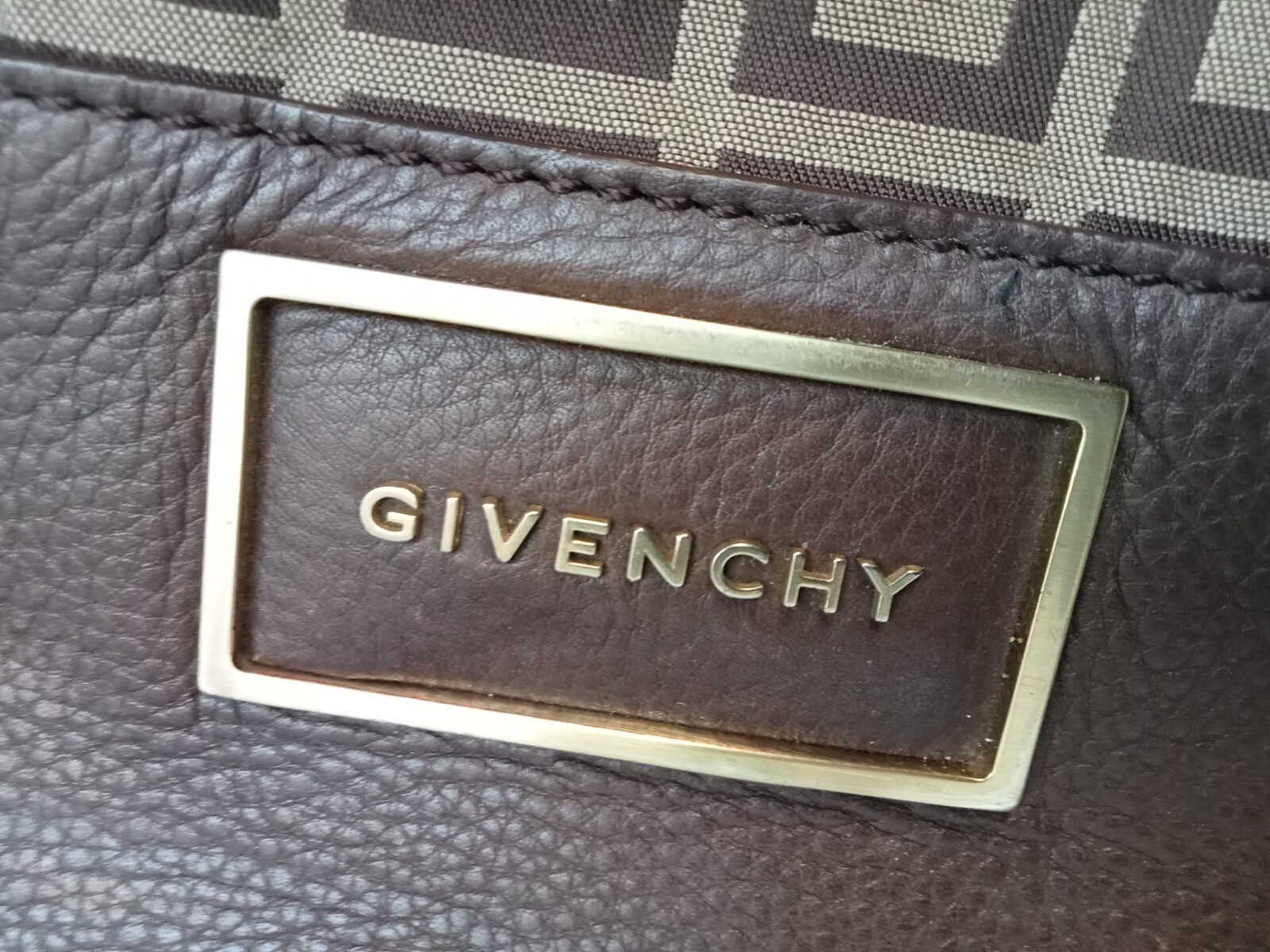 Givenchy Monogram Canvas Leather top handles tote Bag eBay