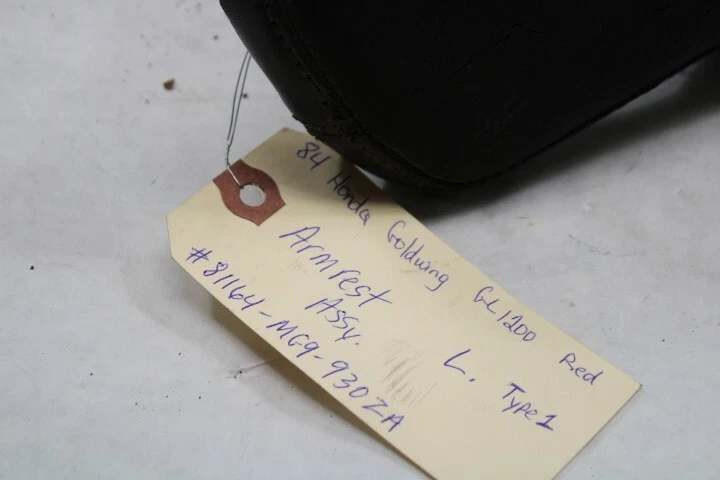 OEM Honda Motorcycle Passenger Armrest LEFT 1984 Goldwing GL1200A 81164-MG9-930Z - Image 2 of 4