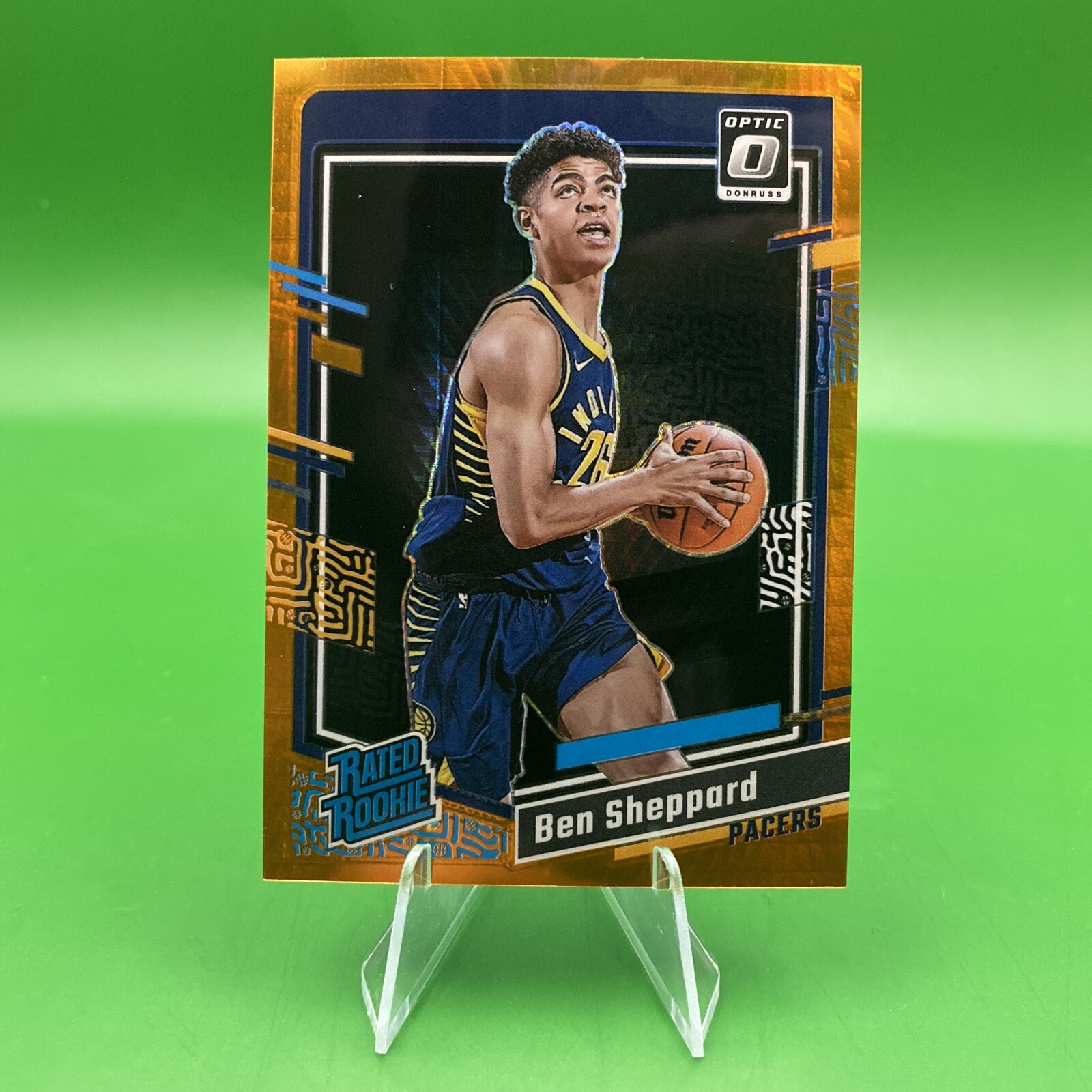 2023-24 Panini Optic Orange Hyper Prizm Ben Sheppard Rated Rookie /99 Pacers