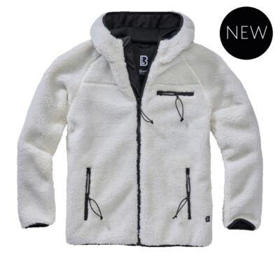 Brandit Jacket Casual Work Men's Teddy Fleece White