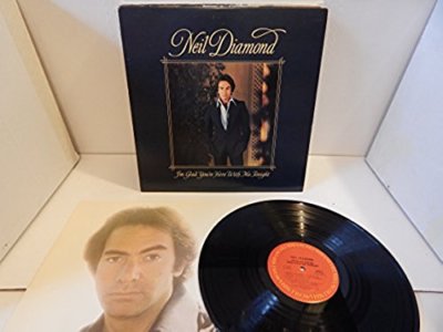 Neil Diamond I'm Glad You're Here With Me Tonight Original 1977 textured  LP NM