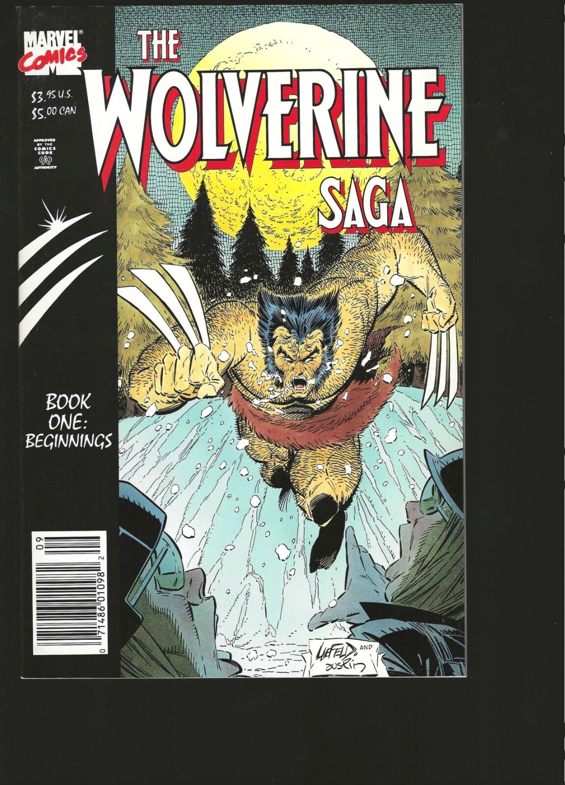 Wolverine Saga #1 and #2 1990 Marvel Comics Comic Book NM