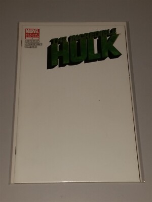 HULK INCREDIBLE #1 BLANK VARIANT NM (9.4 OR BETTER) MARVEL COMICS DECEMBER 2011