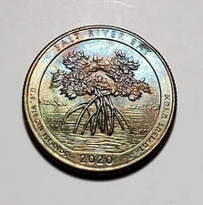 TONED 2020 P SALT RIVER BAY ATB QUARTER UNC #C7648