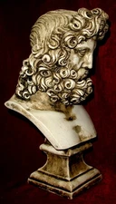 Greek Roman Art Zeus Bust Home Decor Sculpture Statue