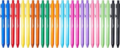 Amazon Basics Multi Colored Ballpoint Pens for 24 pack, Assorted Colors 